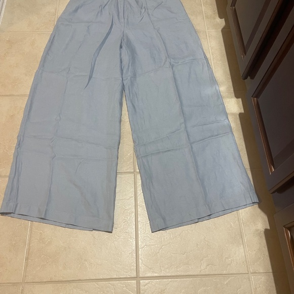 Rosetta Getty Light Blue Wide Leg Pants Size 4 | Designer Women’s Trousers - Picture 12 of 16